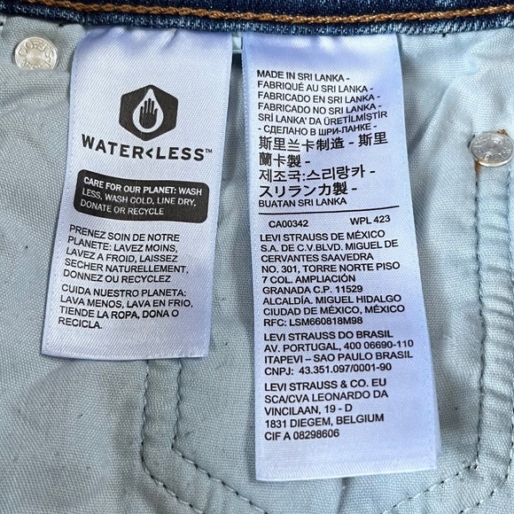 Levis Jeans Womens 31 Blue Wedgie Straight High Rise Button Fly Denim - Picture 4 of 9